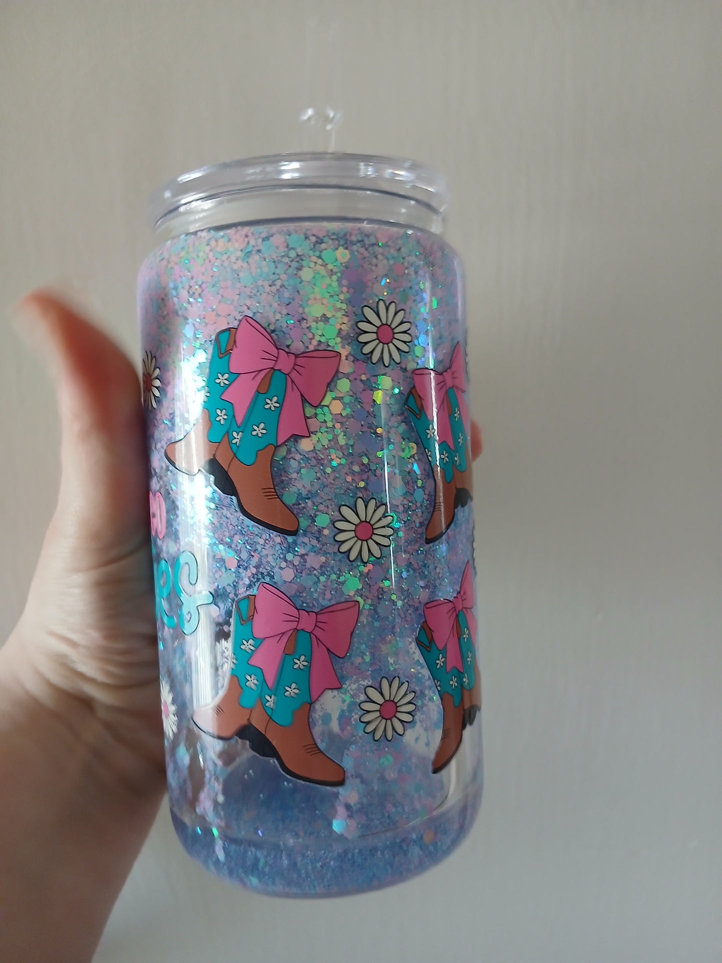 Cowgirl 16oz snowglobe