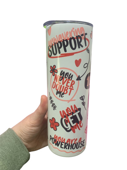 Mum 20oz stainless steel tumbler
