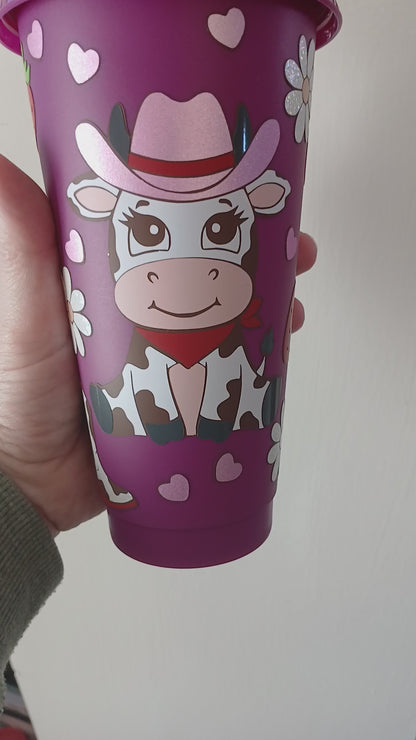 Strawberry cow cold cup