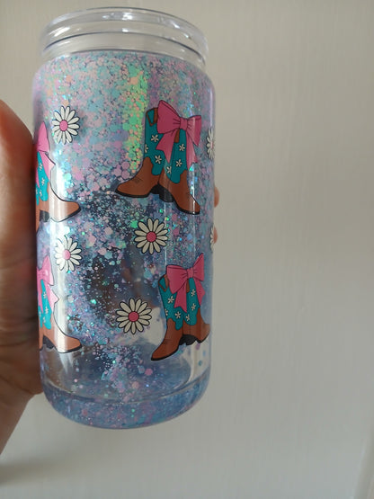 Cowgirl 16oz snowglobe